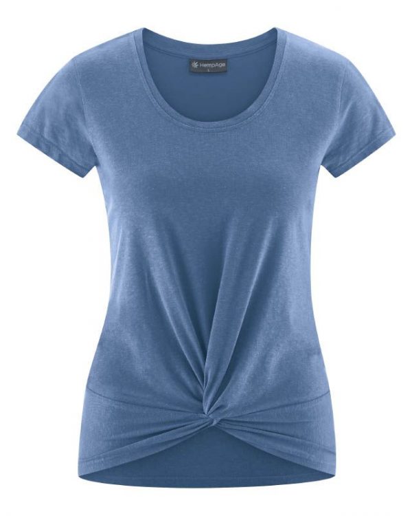 Ekologisk Yoga T-Shirt Hampa/Bomull/Elastan Dam